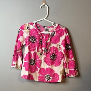 Carter's Pink Floral Long Sleeve Tee